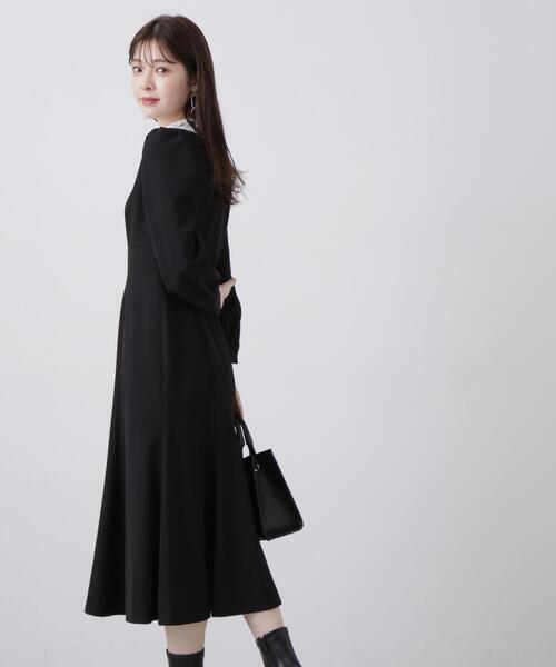 「PROPORTION BODY DRESSING」 長袖ワンピース MEDIUM ダークグレー レディース_画像4