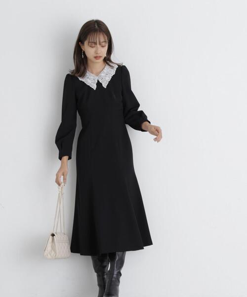 「PROPORTION BODY DRESSING」 長袖ワンピース MEDIUM ダークグレー レディース_画像6