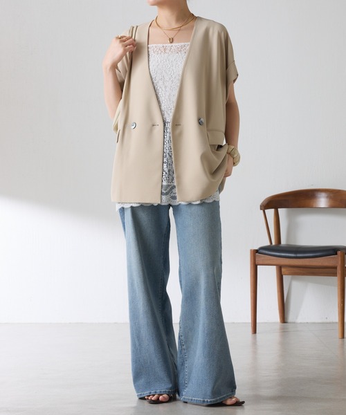 美品！¥31900 GALLARDAGALANTE！ライトテーラードジャケット COLLAGE