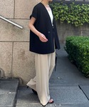 ジャケット テーラードジャケット 接触冷感/吸...の詳細画像5