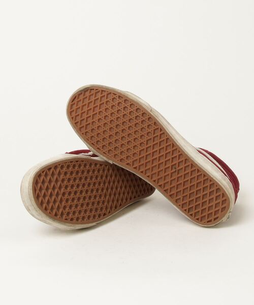 VANS（ヴァンズ） ハイカットスニーカー 27cm レッド メンズ 