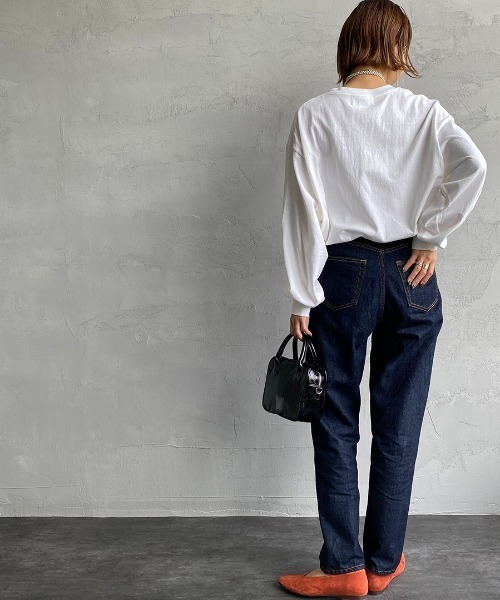 「AMERICANA」 長袖カットソー ONE SIZE 杢グレー レディース_画像5