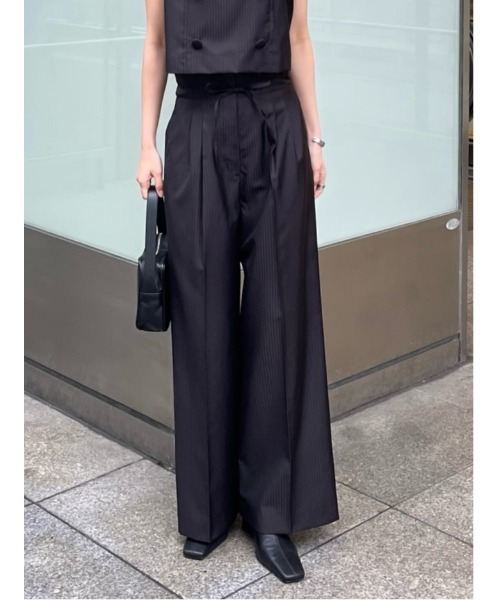 RIM.ARK スラックス パンツ Mannish high waist easy PT マニッシュ