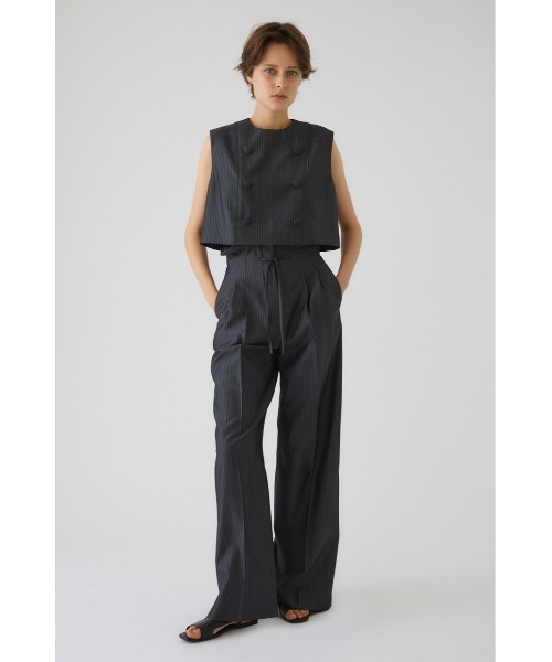 RIM.ARK スラックス パンツ Mannish high waist easy PT マニッシュ