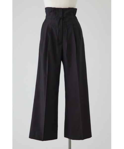 RIM.ARK ワイドパンツ スラックス パンツ Mannish high waist easy PT