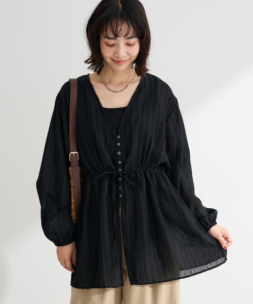 Green Parks（グリーンパークス） ブラウス シャツ SET2点Vネック