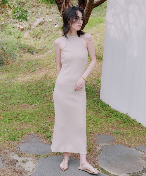 「anuans」 ノースリーブ衣装 SMALL ベージュ レディース