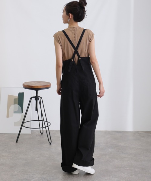 「ElegChic」 チノパンツ L ベージュ レディース_画像4