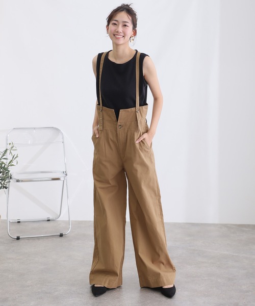 「ElegChic」 チノパンツ L ベージュ レディース_画像6