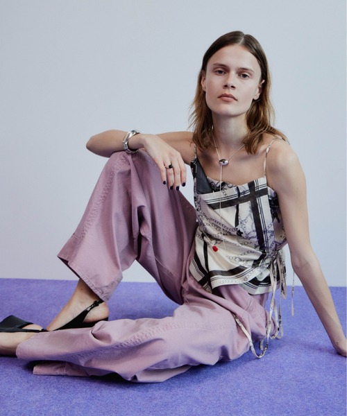 メゾンスペシャル　Chain-Pattern Scarf TOPS MAISON SPECIAL（メゾンスペシャル） キャミソール Chain-Pattern