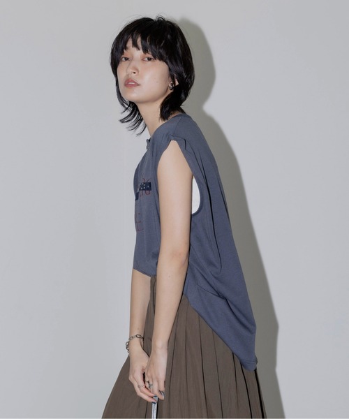 「Eimee Law」 半袖カットソー FREE オフホワイト レディース_画像7