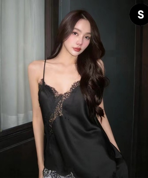 キャミソール サテン レース切り替え アシンメトリー : ZOZOTOWN Yahoo