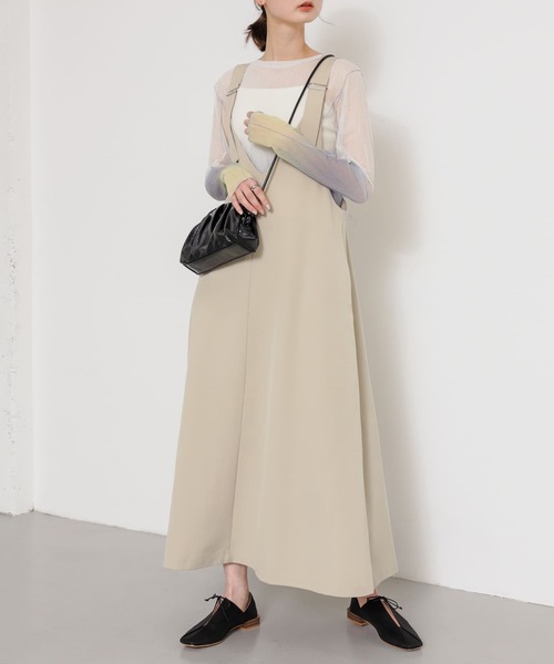 「SENSE OF PLACE by URBAN RESEARCH」 サロペットスカート ONE ベージュ レディース_画像2