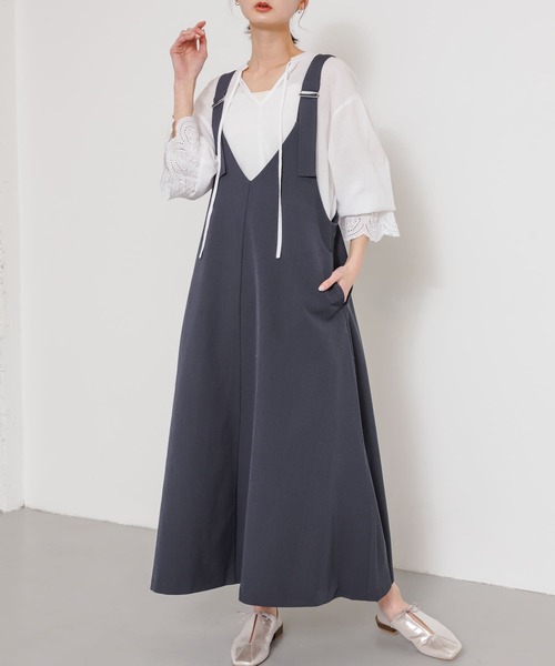 「SENSE OF PLACE by URBAN RESEARCH」 サロペットスカート ONE ベージュ レディース_画像3