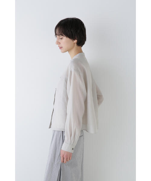 「human woman」 長袖ブラウス MEDIUM ネイビー レディース_画像5