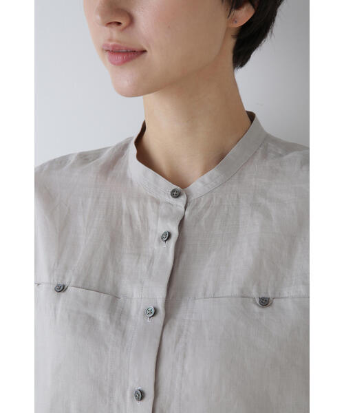 「human woman」 長袖ブラウス MEDIUM ネイビー レディース_画像7