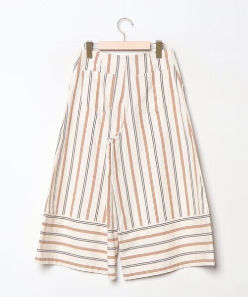 「SEE BY CHLOE」 ストライプ柄ハーフパンツ 34 ベージュ レディース_画像2