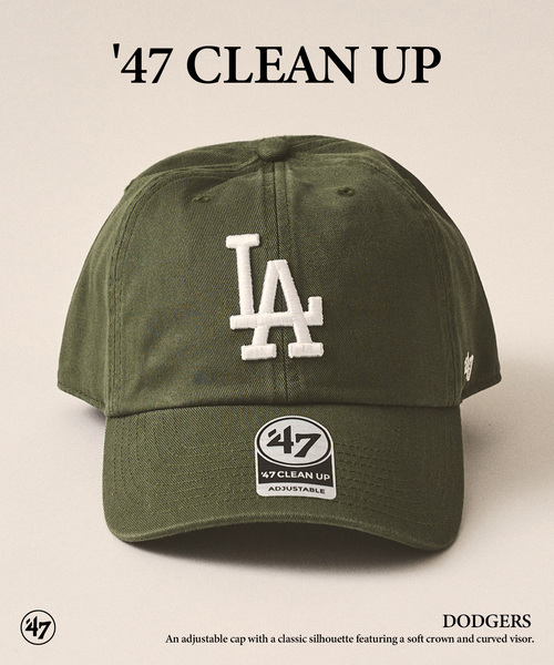 47（フォーティーセブン） キャップ 帽子 47 CLEAN UP DODGERS メンズ