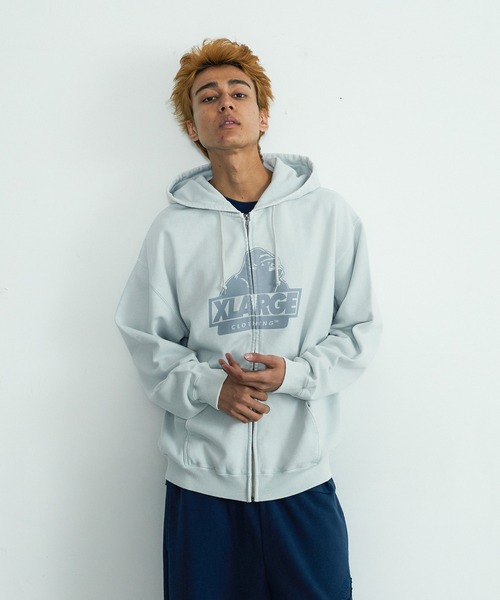 XLARGE（エクストラ ラージ） パーカー WASHED SLANTED OG ZIP HOODED