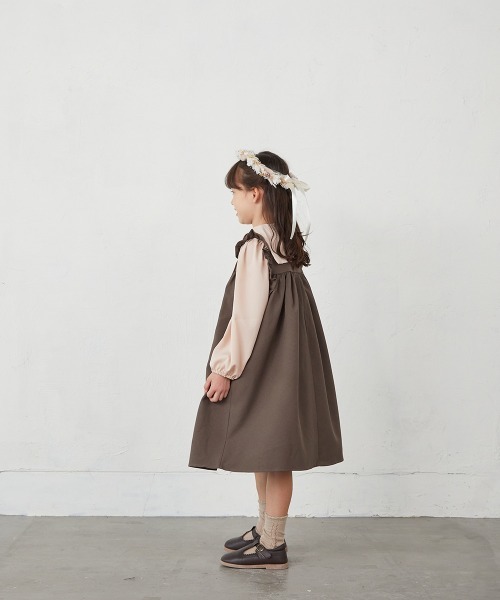 「riziere」 「KIDS」ノースリーブワンピース 100 ネイビー キッズ_画像7