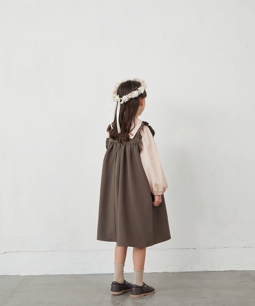 「riziere」 「KIDS」ノースリーブワンピース 100 ネイビー キッズ_画像8