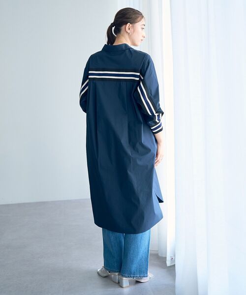 「Editt by YECCA VECCA」 シャツワンピース FREE ネイビー レディース_画像8