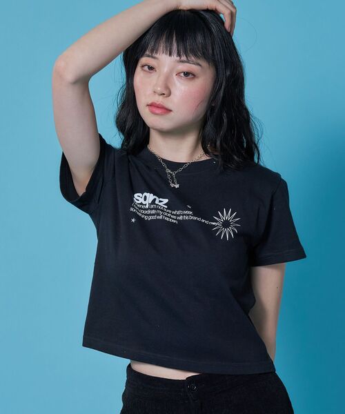 「SEQUENZ」 半袖Tシャツ MEDIUM グリーン レディース_画像4