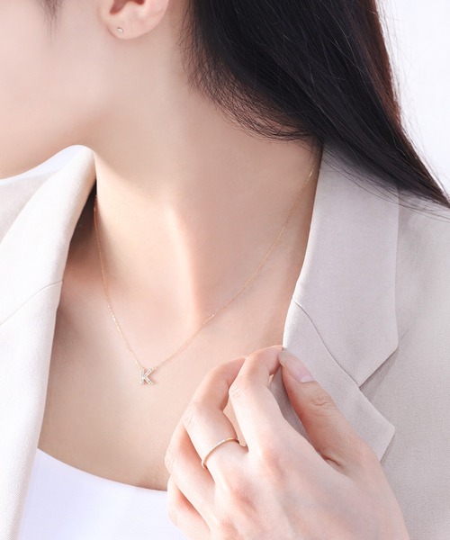ESTELLE ネックレス K10 イエローゴールド ダイヤモンド
