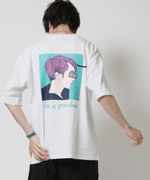 Tシャツ Tシャツ コットンusa えもい 手書き風 グラフィック バックプリント ワイドシルエット Tシャツ Zozotown Paypayモール店 通販 Paypayモール