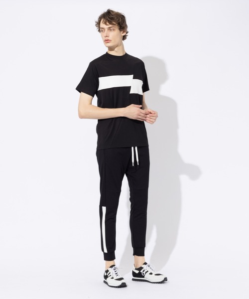 5351 POUR LES HOMMES 長袖 ボーダーカットソー 白黒 L 5351POUR LES HOMMES｜【25S/S】コンビネーション ボーダー 長袖