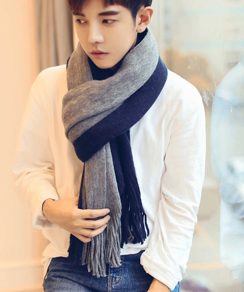 マフラー レディース メンズ両用 おしゃれバイカラーマフラー ファッション マフラー レディース メンズ両用 おしゃれバイカラーマフラー ファッション