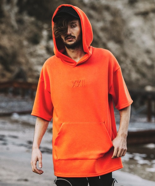 NO ID.（ノーアイディー） パーカー 「NO ID.」Emboss Print Big Parka