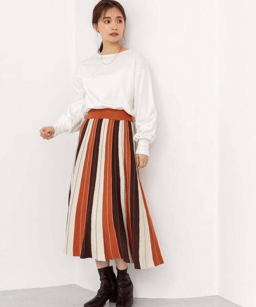 フォクシー・プリーツニットスカート・き今週末まで出品 fifth スカート バイカラープリーツニットスカート : ZOZOTOWN