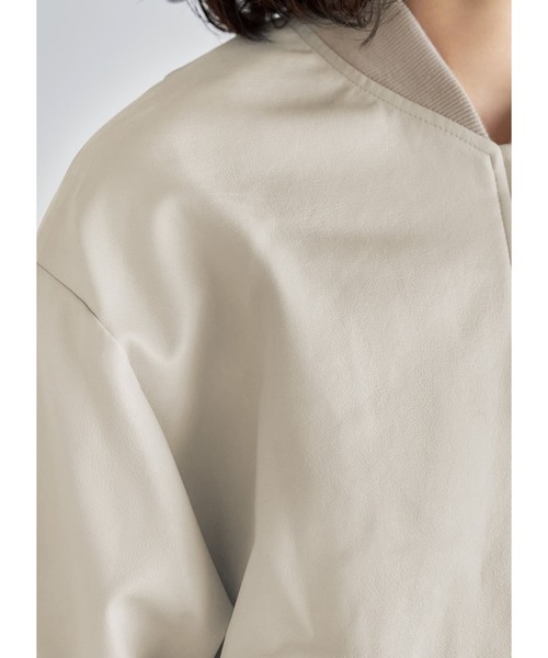 【新品】STYLE DELI＊フェイクレザーBIGブルゾン フェイクレザーBIGブルゾン（ブルゾン）｜STYLE DELI（スタイル