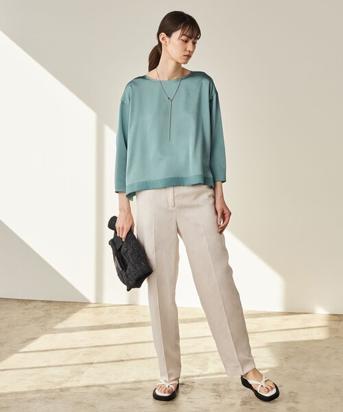 未使用品　ICB 【洗える】 Calm ブラウス ICB ブラウス シャツ 「WEB限定カラーあり・洗える」Calm プル
