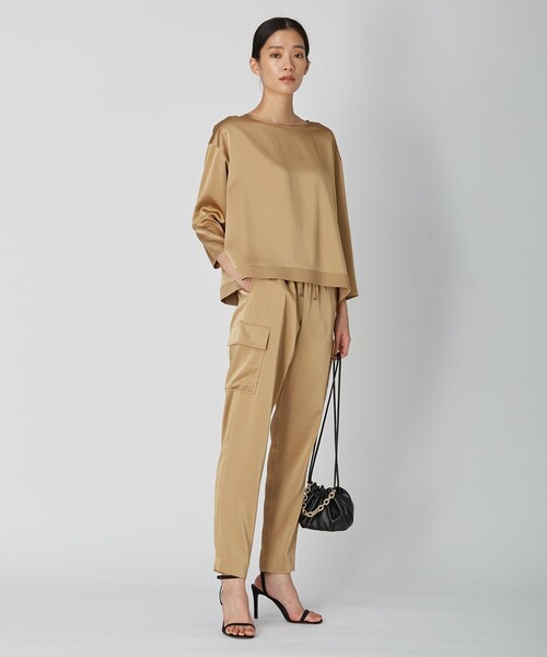 ICB ブラウス シャツ 「WEB限定カラーあり・洗える」Calm プル