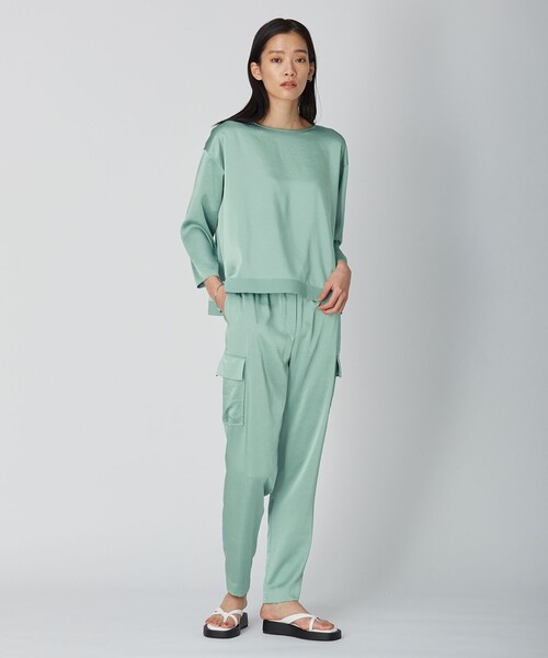 ICB ブラウス シャツ 「WEB限定カラーあり・洗える」Calm プル