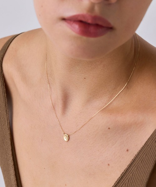 JUPITER ネックレス 「K10」イニシャルコインネックレス レディース