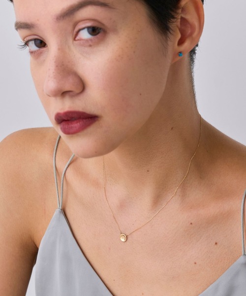 JUPITER ネックレス 「K10」イニシャルコインネックレス レディース