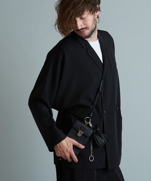 NO ID. ショルダーバッグ カウレザーガジェットミニショルダー