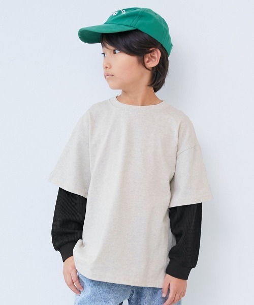 devirock（デビロック） tシャツ レイヤード風 長袖Tシャツ キッズ