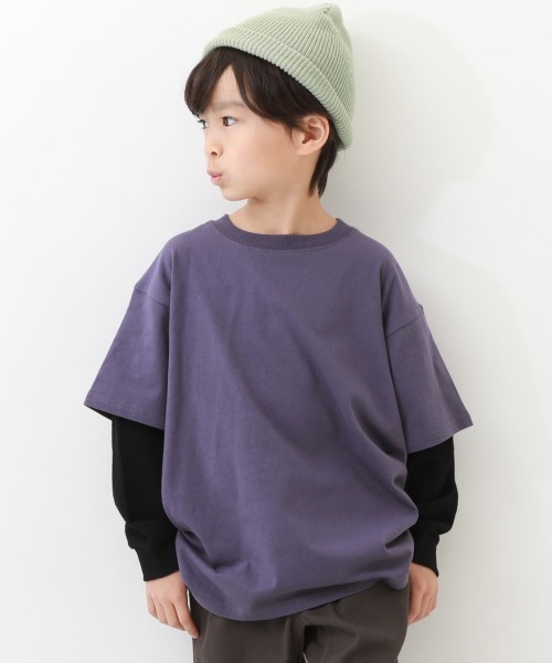 devirock（デビロック） tシャツ レイヤード風 長袖Tシャツ キッズ