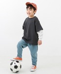 tシャツ レイヤード風 長袖Tシャツ キッズ ...の詳細画像1