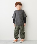 tシャツ レイヤード風 長袖Tシャツ キッズ ...の詳細画像2