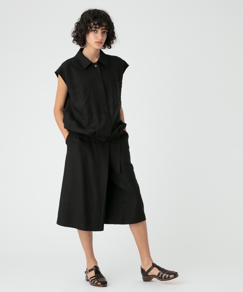 allureville パンツ ストレッチピケグルカキュロット レディース