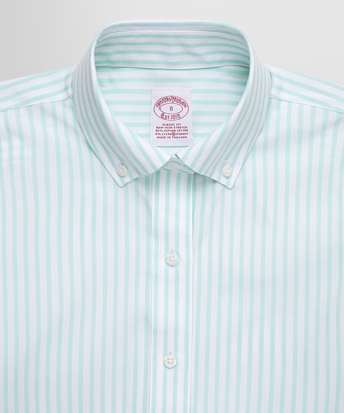 ブラウス シャツ スーピマコットンストレッチ ベンガルストライプ ボタンダウンシャツ Classic Fit レディース BROOKS BROTHERS ブラウス シャツ スーピマコットンストレッチ