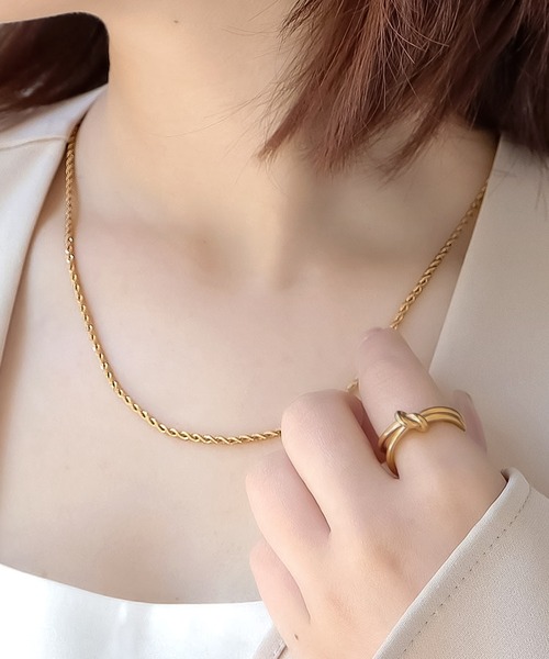 ete（エテ） ネックレス 「レイヤード」 K10YG クレセントムーン