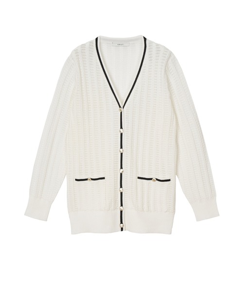 ANAYI 変形ケーブルロングカーディガン 23SS 近年モデル 定価3.9