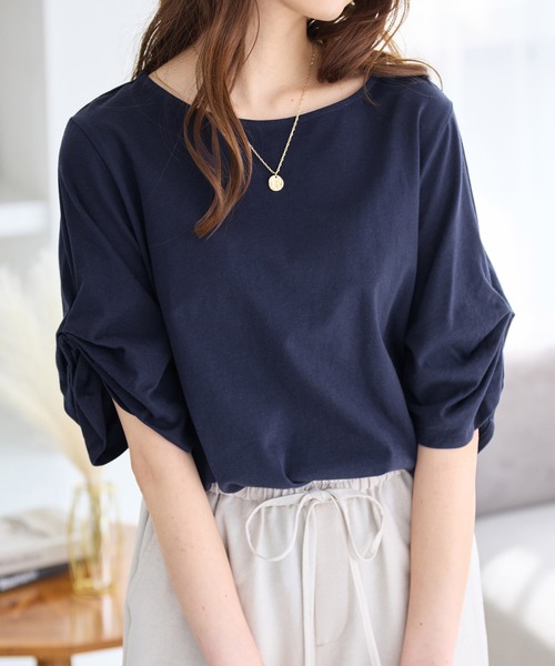 Viola e Viola（ヴィオラ エ ヴィオラ） tシャツ 半袖 綿100％袖