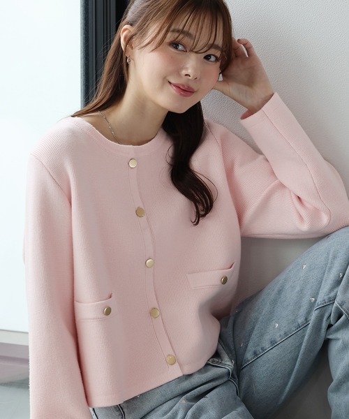 BLUEEAST（ブルーイースト） カーディガン 「新色追加」金ボタンノー